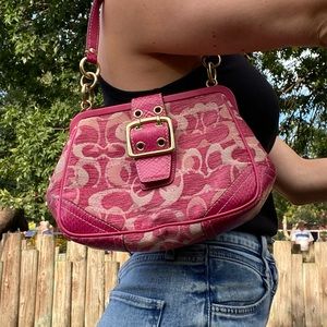 🍒Y2k coach bag pink shoulder bag 💗